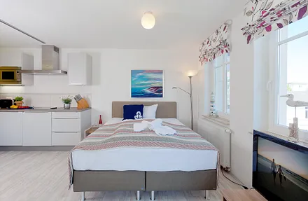 Schlaf- und Kochbereich