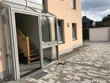 Hauseingang barrierefrei, Fahrradgarage