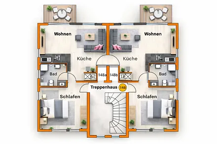 Fewo Möwe 14 a und b