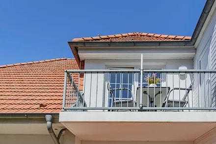 Blick auf den Balkon