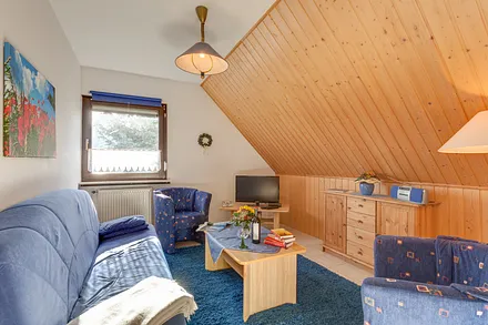 Wohnzimmer mit Schlafcouch