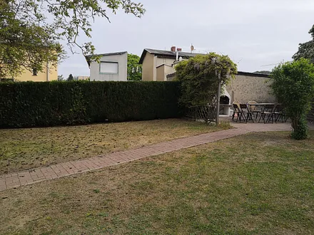 Sitzecke auf dem Hof 