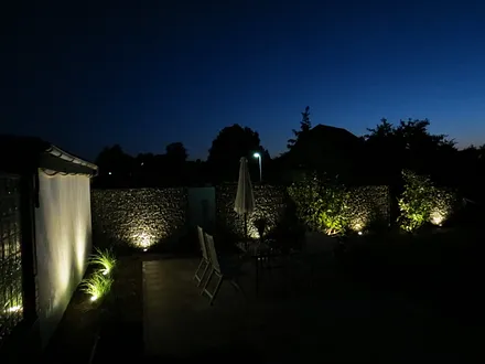 Terrasse bei Nacht