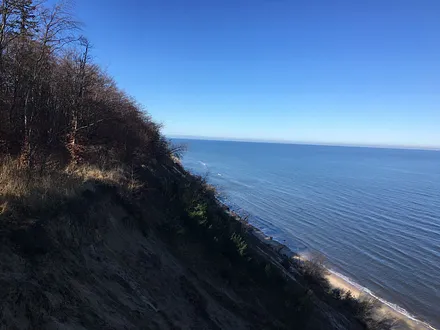 schöne Aussicht von der Steilküste