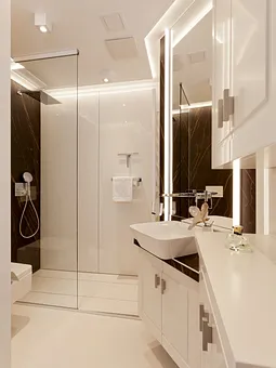 Bad mit ebenerdiger XXL-Dusche