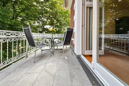 Balkon 1 von Schlafzimmer 1 ausgehend