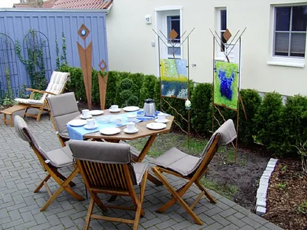 Terrasse am Kavelhus,  vollständig eingezäunt. (Sicherheit für ihre Kleinkinder)