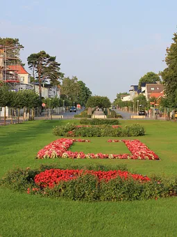 Blick auf die Strandstraße