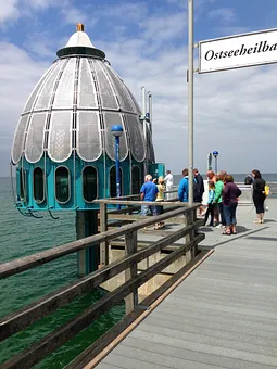 Tauchgglocke am Bootssteg