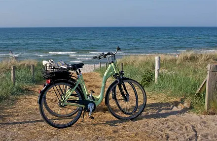 Fahrradfahren und Ostseeluft