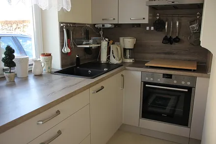 Küchenbereich im Wohnzimmer