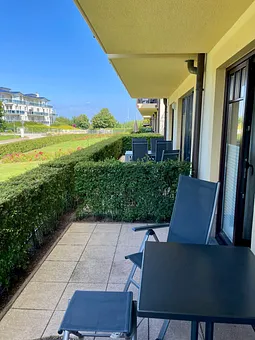 Terrasse mit Blick Richtung Ostsee 