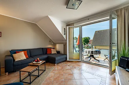 Wohnzimmer mit Schlafcouch