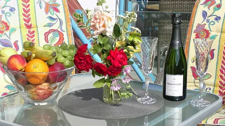 Südbalkon -ideal für gemütliche Stunden