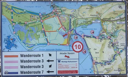 Umgebungskarte - viele Wander- und Radwege