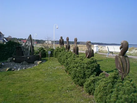 Strandpromenade direkt vor der Villa Bolte