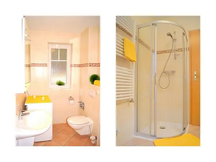 Duschbad mit Fußbodenheizung