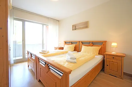 zweites Schlafzimmer mit Doppelbett