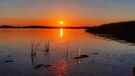 Sonnenuntergang Achterwasser 