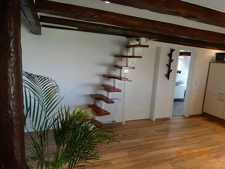 Aufstieg zum Schlafboden