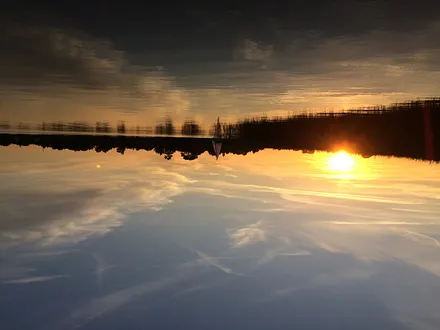 Sonnenuntergang am bodden
