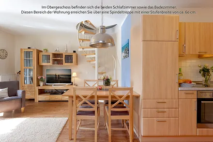 Koch-, Ess- und Wohnbereich