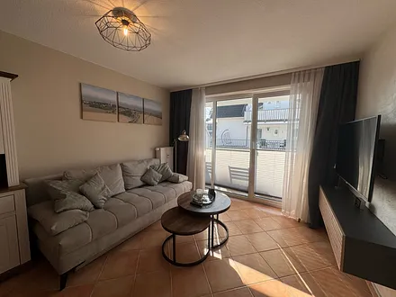 Blick vom Wohnbereich Richtung  Balkon