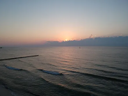 Sonnenuntergang über der Ostsee