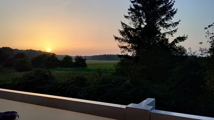 Sonnenuntergang vom Balkon 