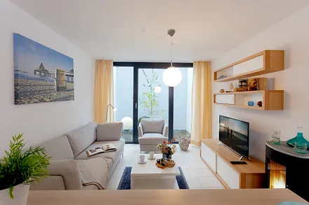 Wohnbereich mit Bio-Ethanol-Kamin