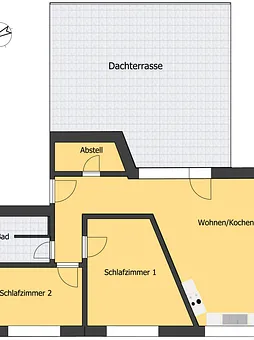 Grundriss - Ferienwohnung T4 - (Dachgeschoss)