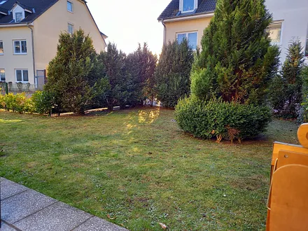 Gartenblick aus dem Schlafzimmer