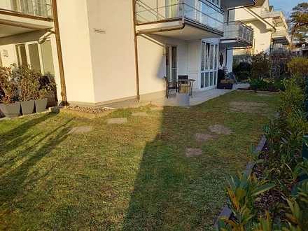 Blick auf die kleine Terrasse