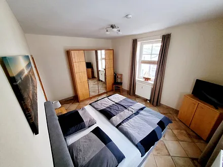 Schlafzimmer Blick von oben