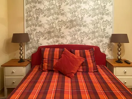 Schlafzimmer, neue Wanddekoration