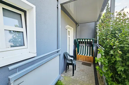 Terrasse vor der Wohnung