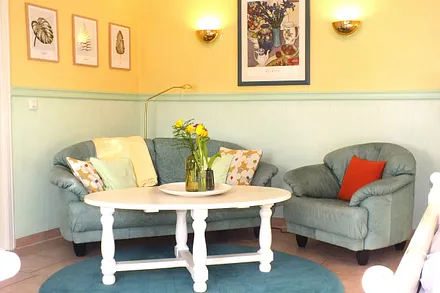 die ruhige Klönecke im Schlafzimmer