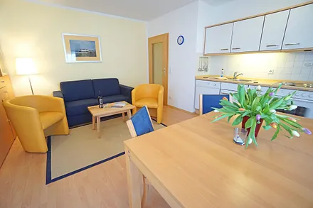 Wohnzimmer mit Schlafcouch