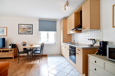 Blick auf die Küchenzeile