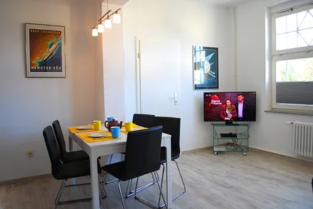 Blick auf den Essplatz