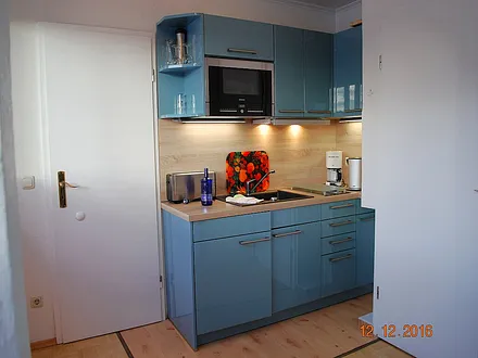 Blick auf die Küchenzeile