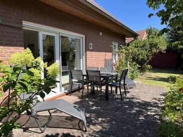 sonnige Terrasse