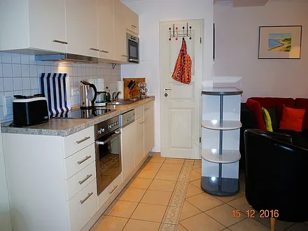 Blick auf die Küchenzeile