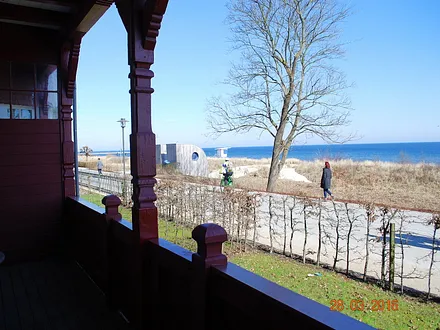 Blick vom Balkon zur Ostsee