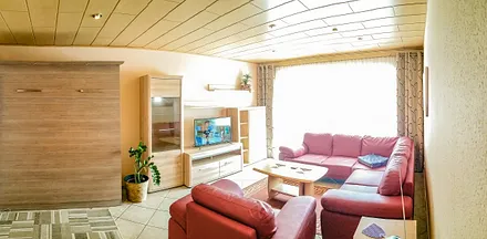 Wohnzimmer ohne Aufbettung