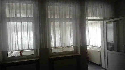 Blick vom Schlafzimmer zur Veranda