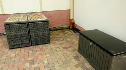 Sitzecke und Auflagenbox