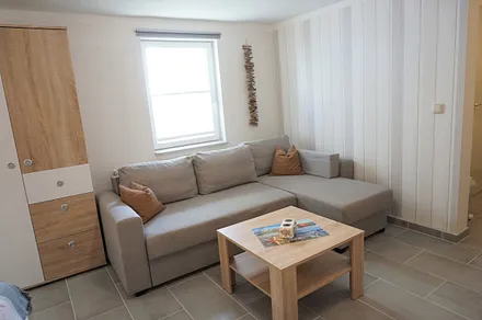 gemütliche Couch, ausziehbar