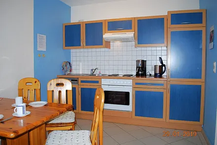 Blick auf die Küchenzeile