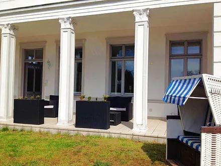 Blick auf die Terrasse